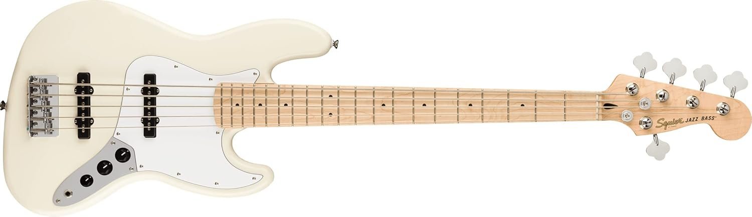 Fender Squier Affinity Jazz Bass V Maple Olympic White 378652505