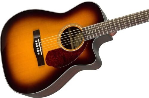 Fender CC-140SCE Concert Single-Cutaway Acoustic-Electric Guitar With Case - Sunburst 0970253332 Fender CC-140SCE Concert Single-Cutaway Acoustic-Electric Guitar With Case - Sunburst 0970253332