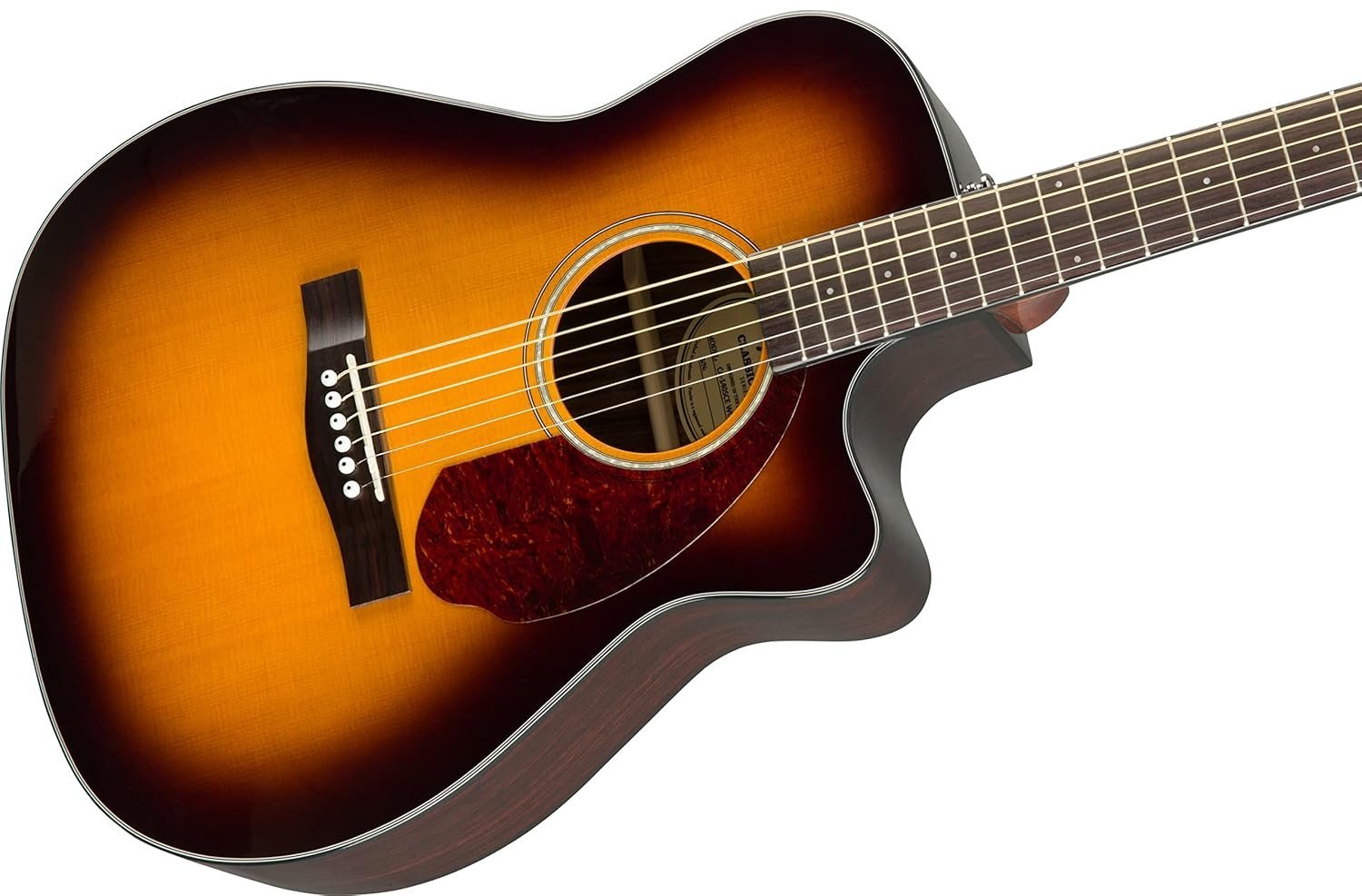 Fender CC-140SCE Concert Single-Cutaway Acoustic-Electric Guitar With Case - Sunburst 0970253332