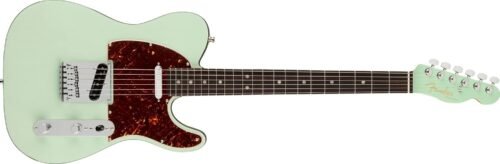Fender American Ultra Luxe Telecaster Electric Guitar 0118080735 - Transparent Surf Green