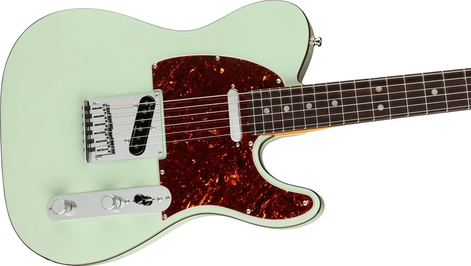 Fender American Ultra Luxe Telecaster Electric Guitar 0118080735 - Transparent Surf Green