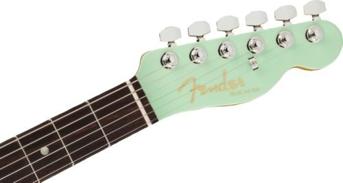 Fender American Ultra Luxe Telecaster Electric Guitar 0118080735 - Transparent Surf Green