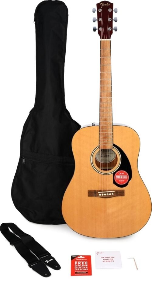Fender FA-115 Dreadnought Acoustic Guitar Pack - Natural 0971210721
