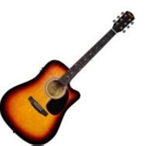 680f844b54af716220f5d65925a036f8e1e6727104e91f9da0827.jpg Fender Squier SA-105CE Electro-Acoustic Guitar - Sunburst 0930307032