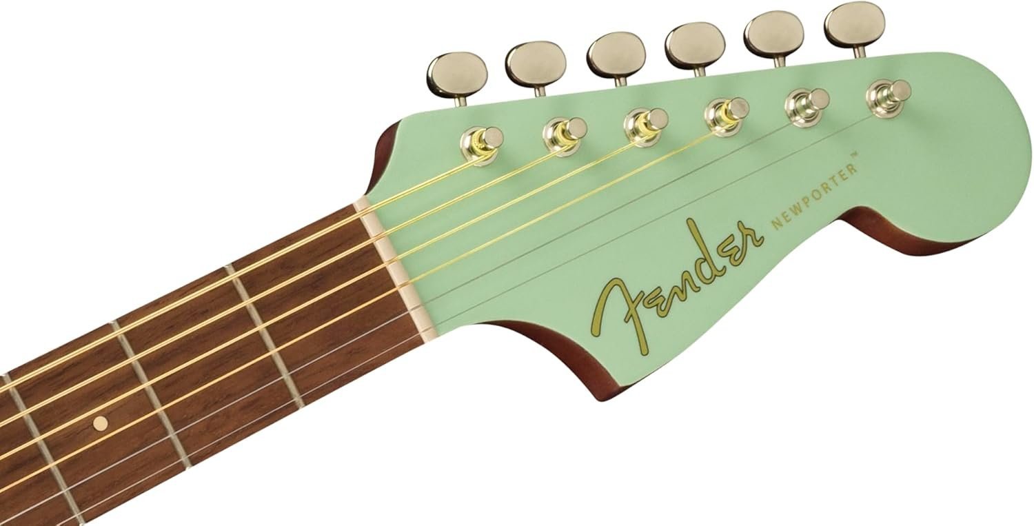 Fender Newporter Player Electro Acoustic Guitar 0970743557 - Surf Green