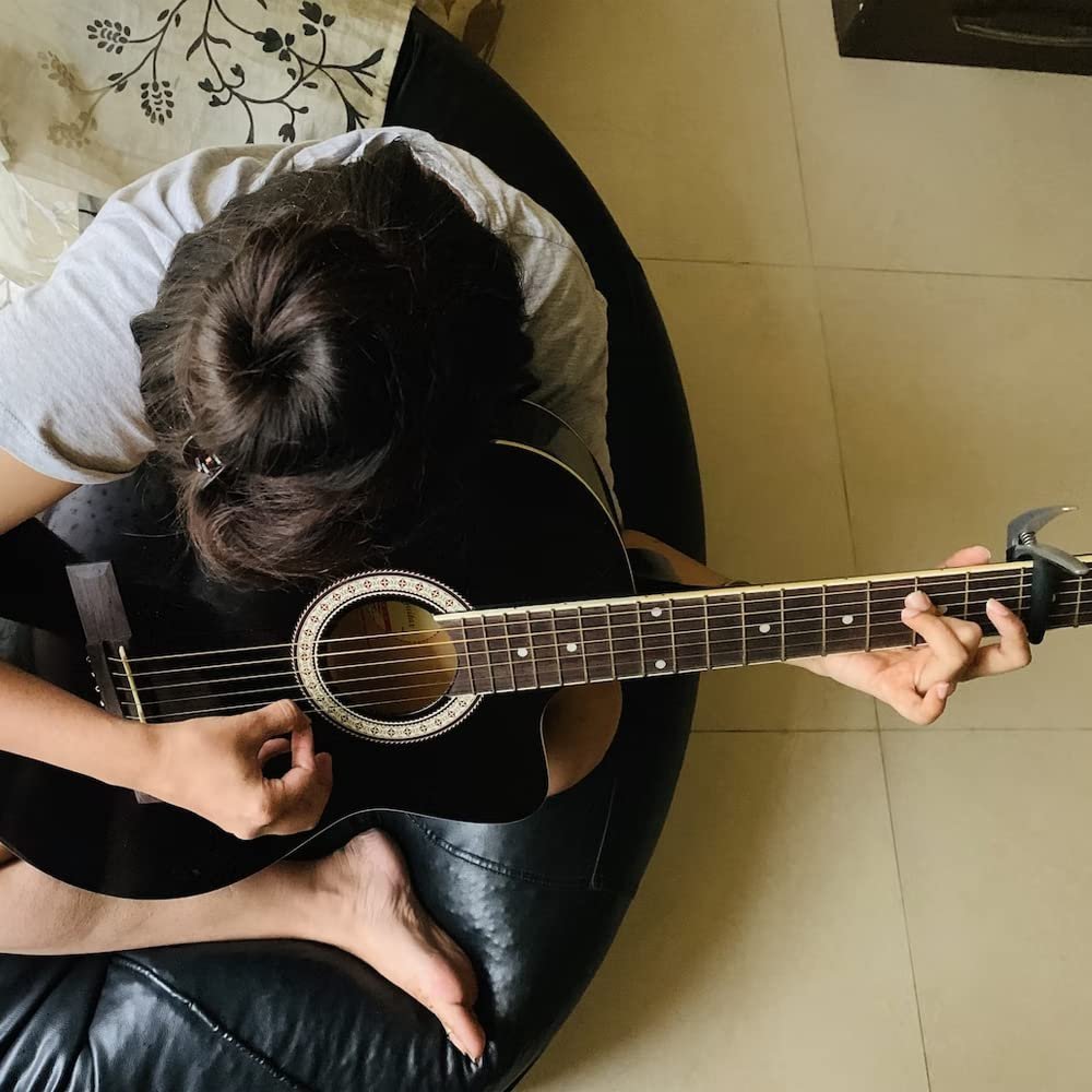Fender Squier Acoustic Guitar Cutaway Electronics SA-105CE Black 930307006