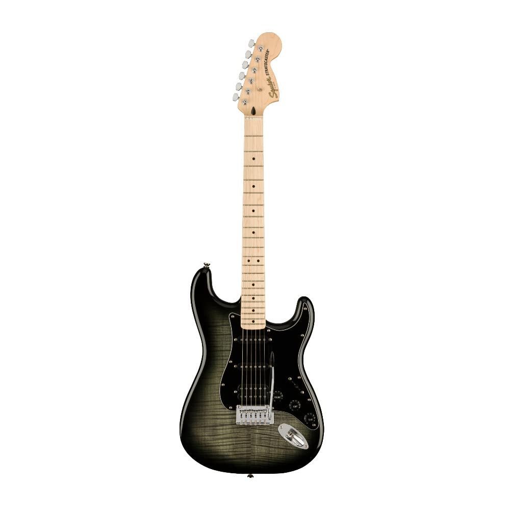Fender Squier Affinity Stratocaster FMT HSS Maple Fingerboard Electric Guitar - Black Burst 0378153539