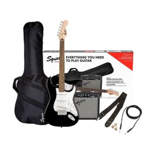 Fender Squier Bullet Stratocaster With Tremolo HSS Electric Guitar - Black