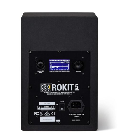 KRK ROKIT RP5 G4 cm 12.7 cm (5") Powered Computer Studio Monitor Speakers (Black, Single)
