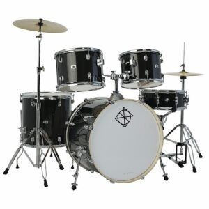 Dixon Drums Spark Standard Series 5 Piece Acoustic Drum Kit with Hardware - Misty Black