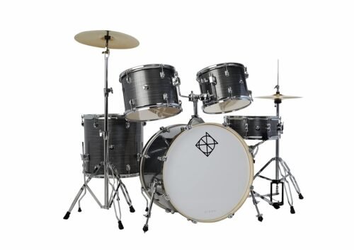 Dixon Drums Spark Standard Series 5 Piece Acoustic Drum Kit with Hardware - Cyclone Silver