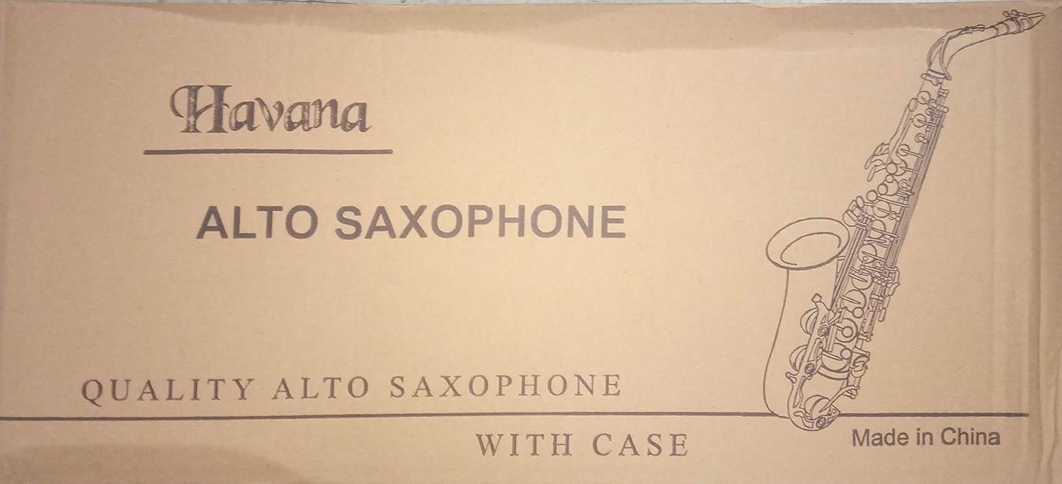 Havana Alto Saxophone Gold laquer With Case