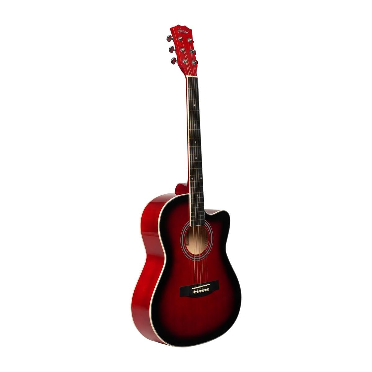 6821e3c0a13bc629d8246869ca952a1dbe1918d5a576d85515adf.jpg Havana HAC-39 Cutaway Acoustic Guitar - Red Color
