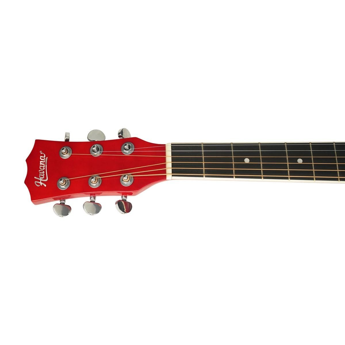 6821e3c5088445028f23fe27122d5f25dda1232593838719a9829.jpg Havana HAC-39 Cutaway Acoustic Guitar - Red Color
