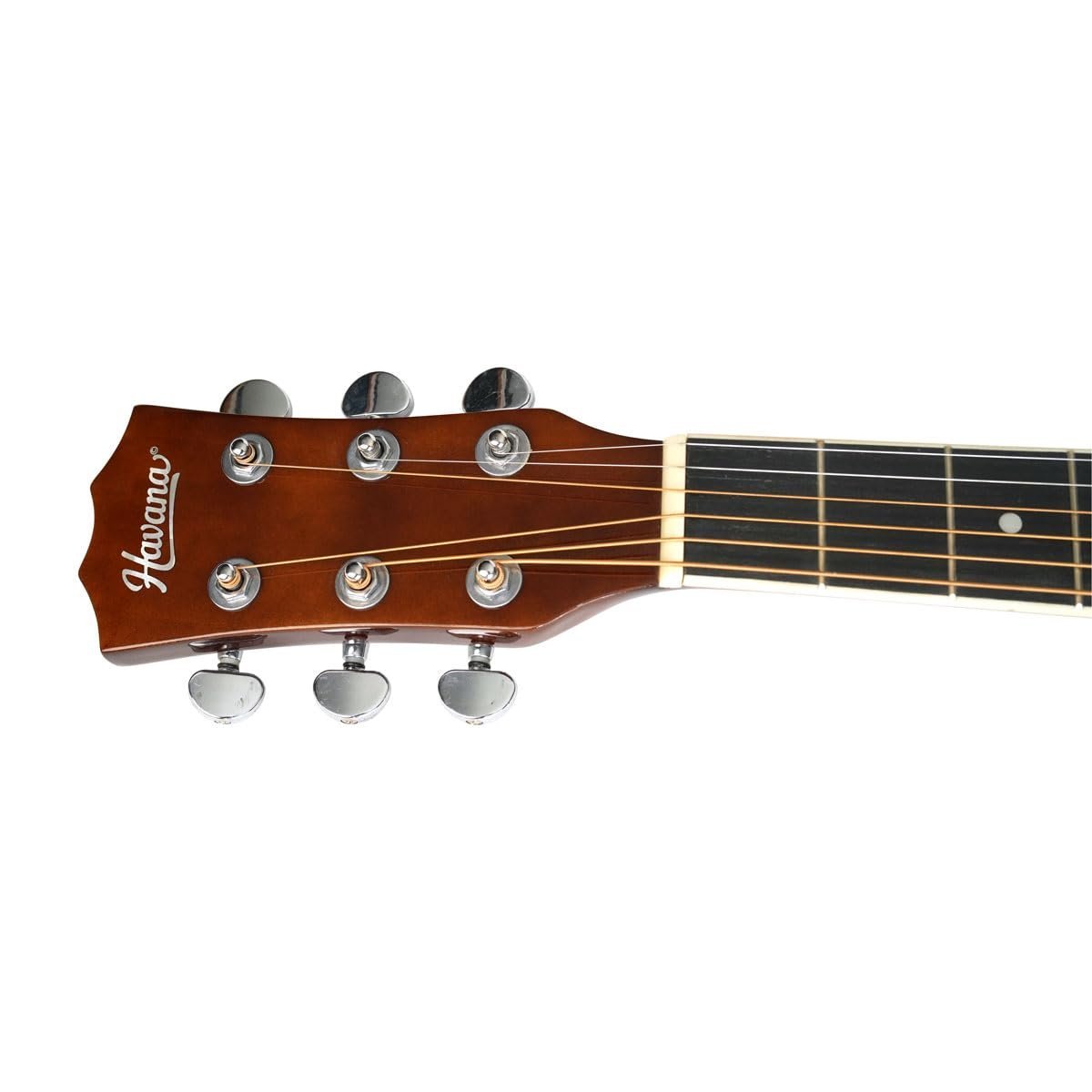 6821e3cb00903c0e5aa119859bb8ce6d823b4a2c0235da645a015.jpg Havana HAC-39 Cutaway Acoustic Guitar - Natural Tan Color