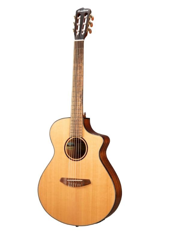 6821e549b4f6b27759b265a4357989553f302a3444de9e49c28cf.jpg Breedlove Discovery S Concert Nylon CE, Red Cedar-African Mahogany Acoustic Guitar