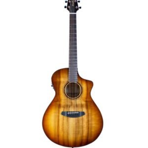 Breedlove Pursuit Exotic S Concert, Amber CE, Myrtlewood Body and Top, Acoustic-Electric Guitar