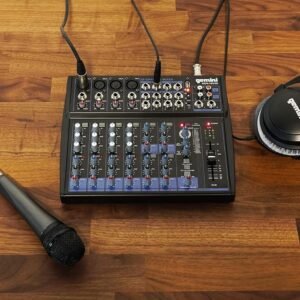 682991b1d7ede56e949f02bab5476562fe9ce3a1346545f74d371.jpg Gemini Sound GEM-12USB Compact 12 Channel Bluetooth Analog Audio Mixer - USB Playback (Black)