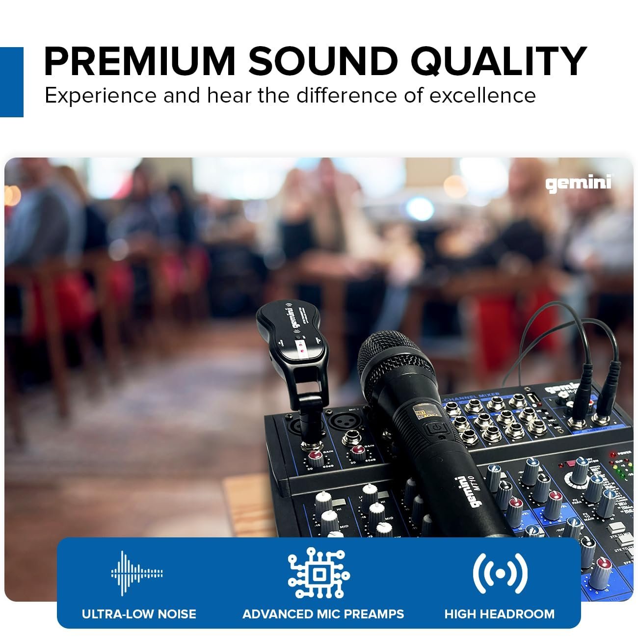 682991b39718dfe5fe8a868f9b79d62e01fc430c9d52bec56a7bd.jpg Gemini Sound GEM-12USB Compact 12 Channel Bluetooth Analog Audio Mixer - USB Playback (Black)