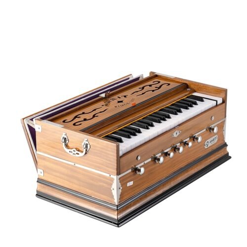 682c61d952a680d1a2bbcf27cc37994b6aba10d8daf93859d68f2.jpg AMRIT STANDARD Student Harmonium 7 Stopper, 3 Octave, Reed-Bass & Male, A-440 Tuned