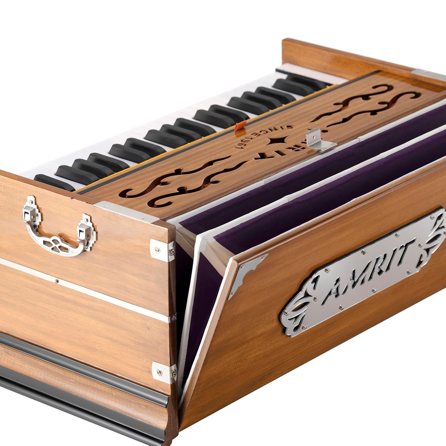 AMRIT? STANDARD Student Harmonium 7 Stopper, 3? Octave, Reed-Bass & Male, A-440 Tuned