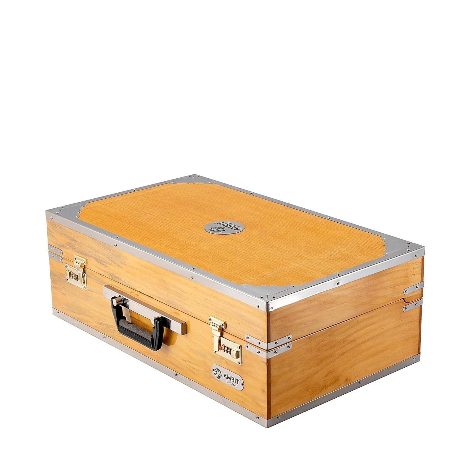 AMRIT 42 keys Harmonium, Bass-Male 2 Line Reed With Copuler WITH STOPPER High Sound Quality