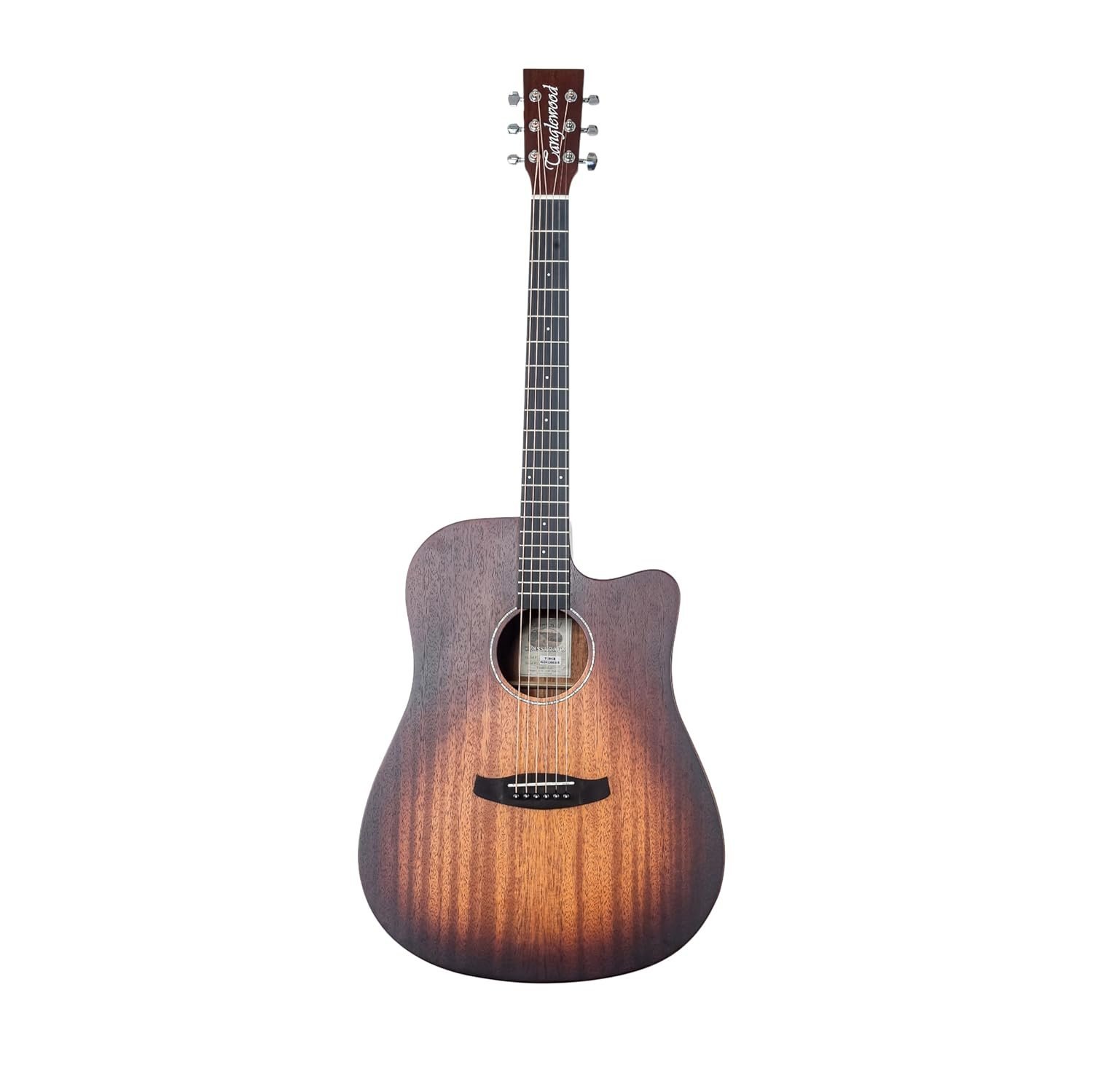 Tanglewood Crossroads TC5CE Semi Acoustic Guitar, 6 Strings, Dreadnought Cutaway, Whiskey Barrel Burst Satin Finish
