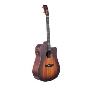 Tanglewood Crossroads TC5CE Semi Acoustic Guitar, 6 Strings, Dreadnought Cutaway, Whiskey Barrel Burst Satin Finish Tanglewood Crossroads TC5CE Semi Acoustic Guitar, 6 Strings, Dreadnought Cutaway, Whiskey Barrel Burst Satin Finish