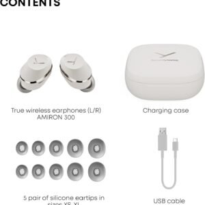 beyerdynamic Amiron 300 True Wireless Noise Cancelling Earbuds, Multipoint Bluetooth? 5.3 with Active Noise Cancellation, Up to 10 Hours of Battery Runtime, Cream