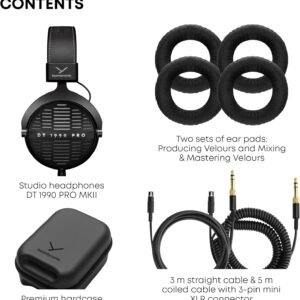68332054077fd87140914f143e1bc9d0c09a7ec92a466f5aec0b8.jpg Beyerdynamic DT 1990 PRO MKII Premium Tesla Studio Headphones for mixing, mastering and editing (Open-Back)