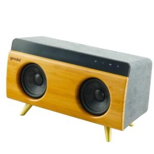 Gemini BRS-230 Modern Bamboo Bluetooth Speaker - 30 Watt - Mic (Bamboo)