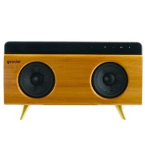 Gemini BRS-230 Modern Bamboo Bluetooth Speaker - 30 Watt - Mic (Bamboo)