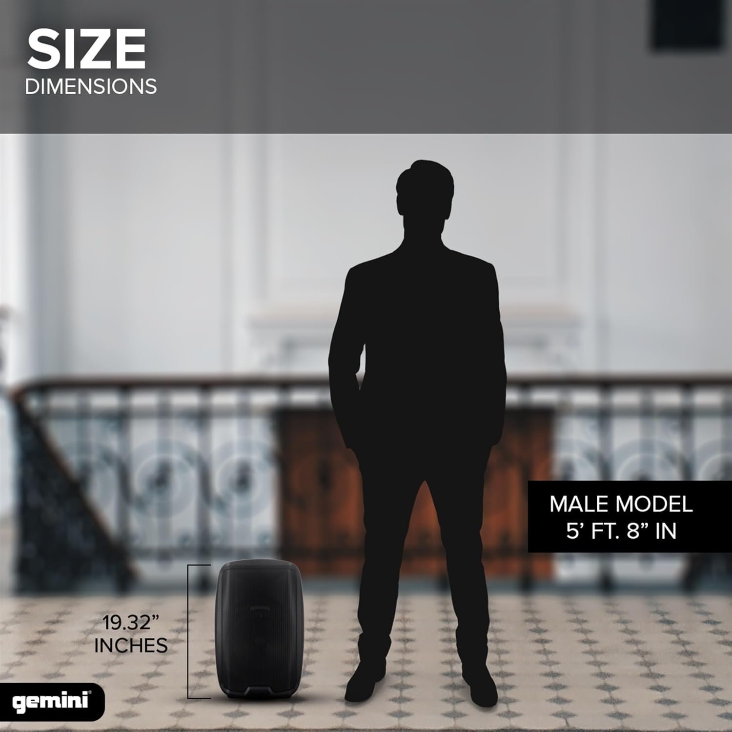 Gemini AS-2112P 1500-Watt Active 12 Inch Loudspeaker