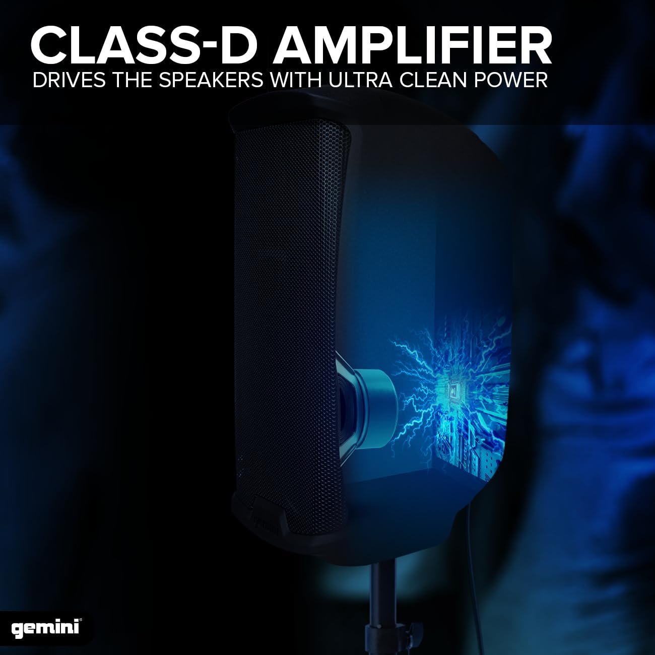 Gemini AS-2112P 1500-Watt Active 12 Inch Loudspeaker
