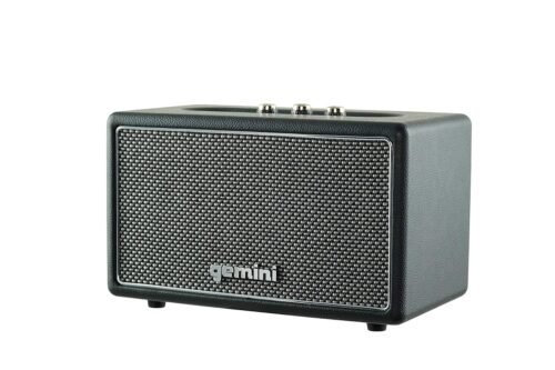 Gemini GTR-200 Retro Bluetooth Portable 40 Watt Speaker (Black)