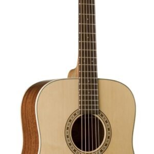 6838013ab86f1806bbcbcd331cd23f737fe800a721a0e4564e925.jpg Washburn Harvest 6 String Acoustic Guitar, Right, Light Brown (WD7S-A)
