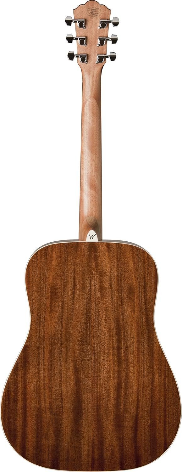 6838013b8390059b36e1c7ca26b9a724cd61b2a9933899c08c376.jpg Washburn Harvest 6 String Acoustic Guitar, Right, Light Brown (WD7S-A)