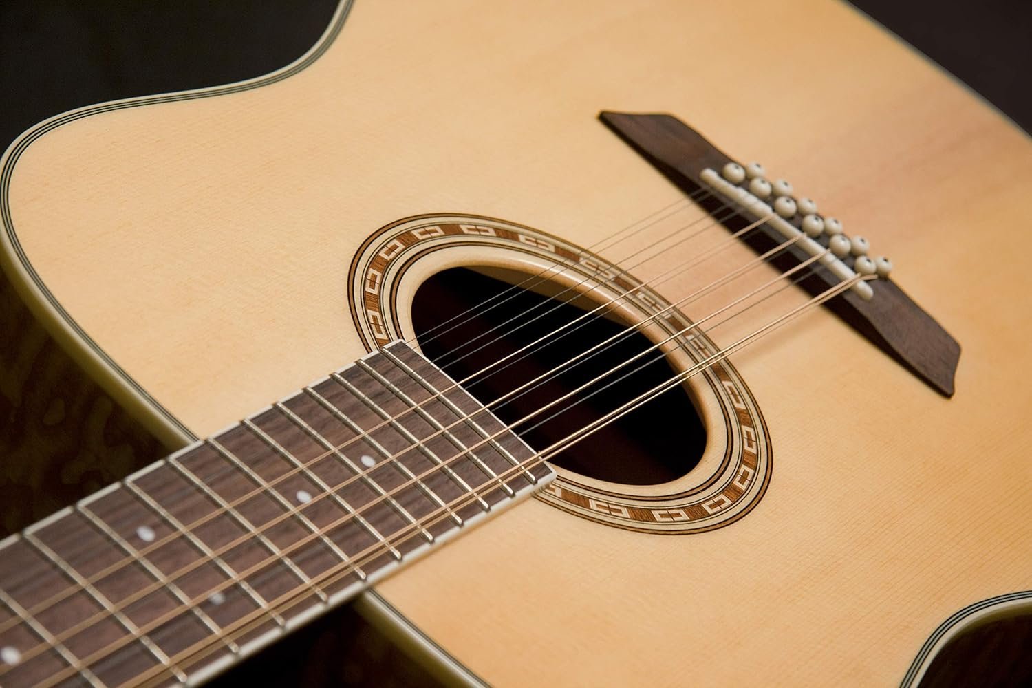 6838013c5476a251f8131104b9a1e16c91f156deee1b6100f5f65.jpg Washburn Harvest 6 String Acoustic Guitar, Right, Light Brown (WD7S-A)