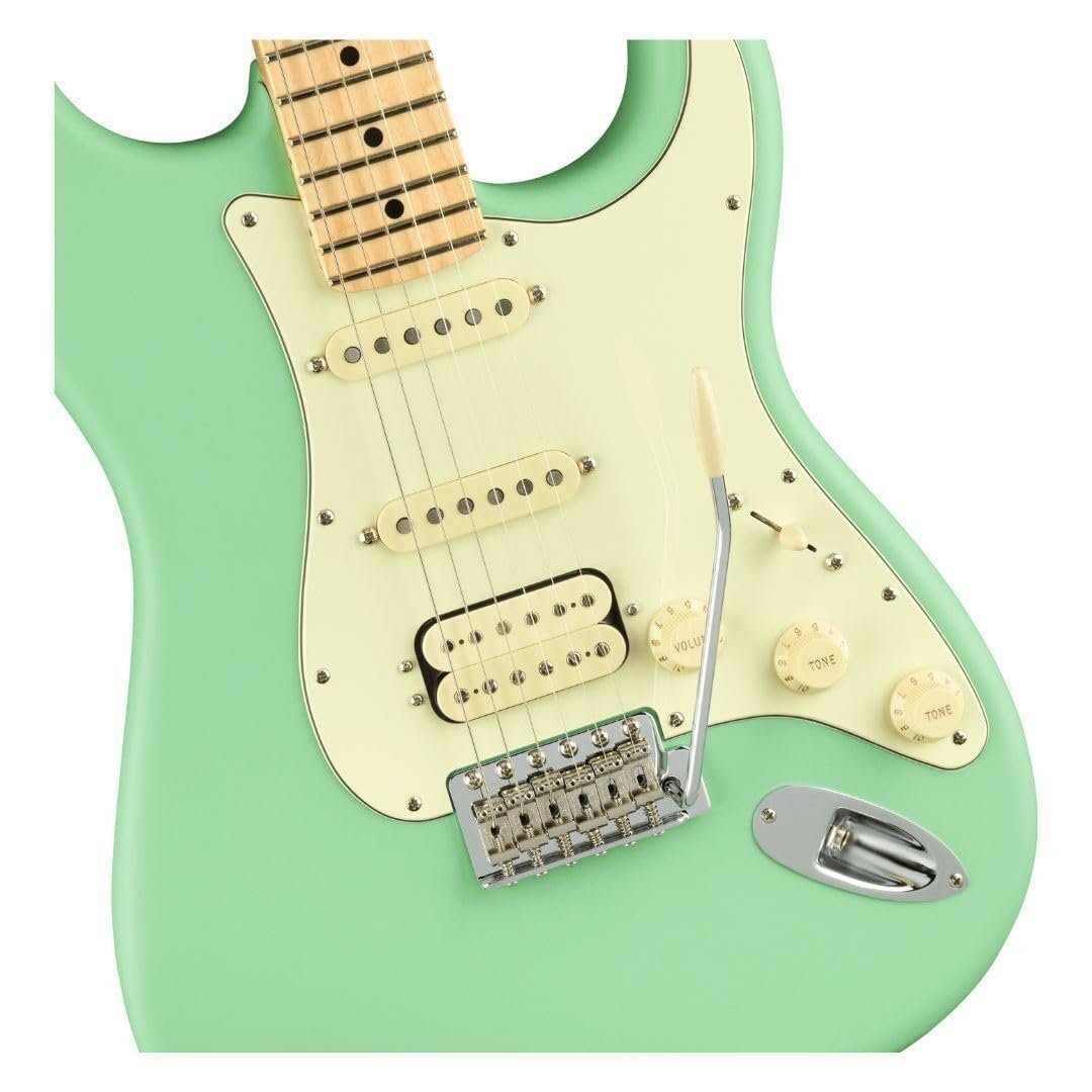 Fender Electric Guitar AM Performer Strat HSS Maple Satin Surf Green 114922357