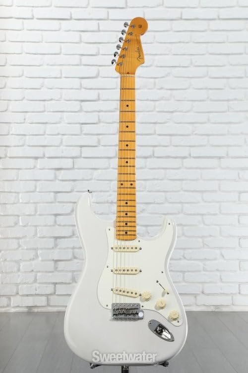Fender Eric Johnson Stratocaster Maple Electric Guitar 0117702801 - White Blonde