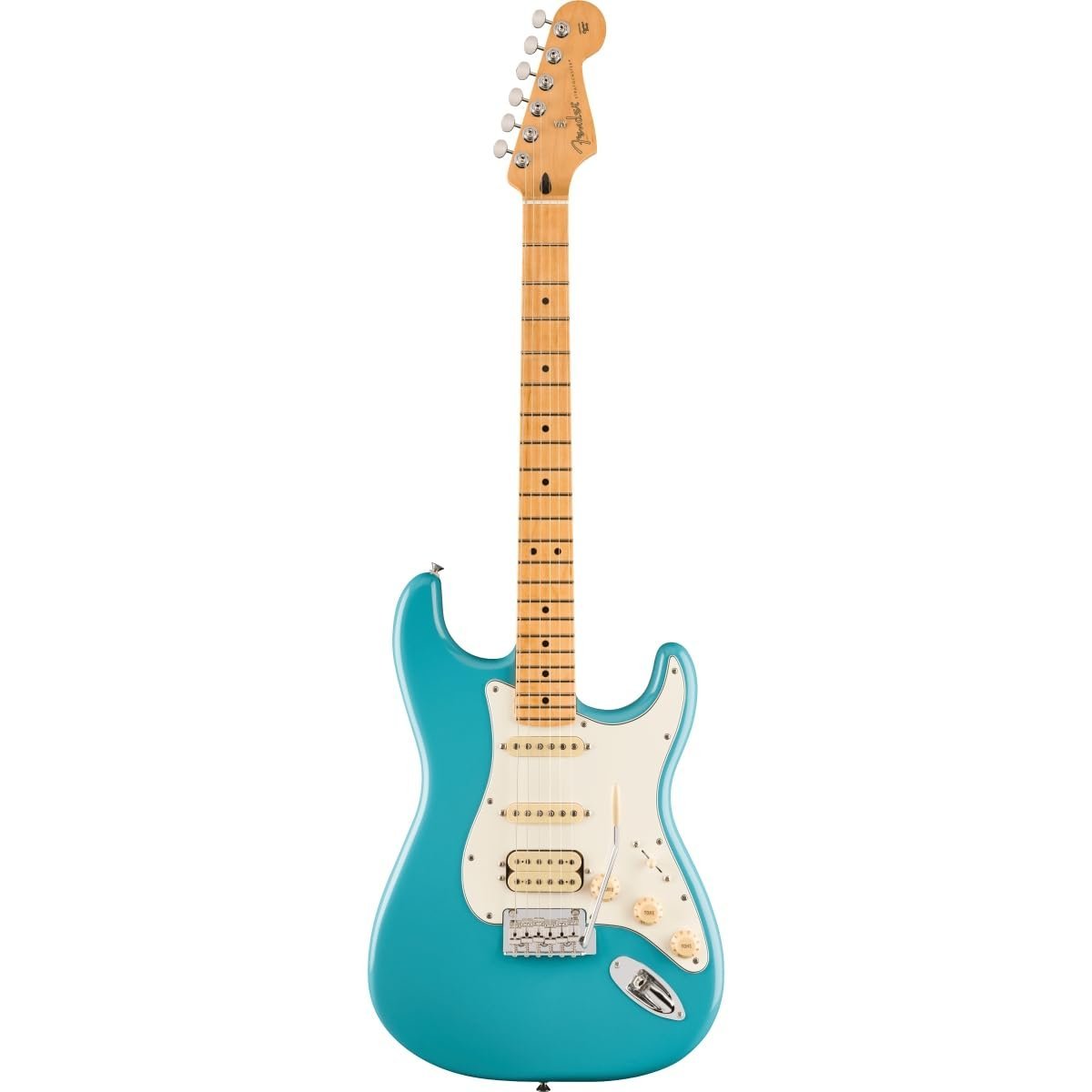 683ab9cfa515f3af58606a27e3ba0a4476a08c6940d57e4668601.jpg Fender Player II Stratocaster HSS Maple Fingerboard Electric Guitar 0140542518 - Aquatone Blue