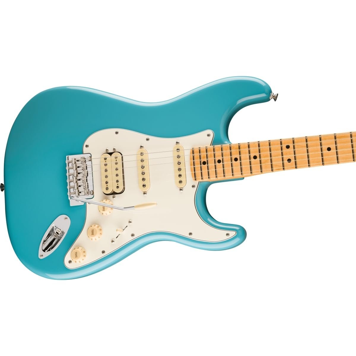 683ab9d35eb495bab09a1fa43e4f50e3f17ddca997c13f2c26710.jpg Fender Player II Stratocaster HSS Maple Fingerboard Electric Guitar 0140542518 - Aquatone Blue