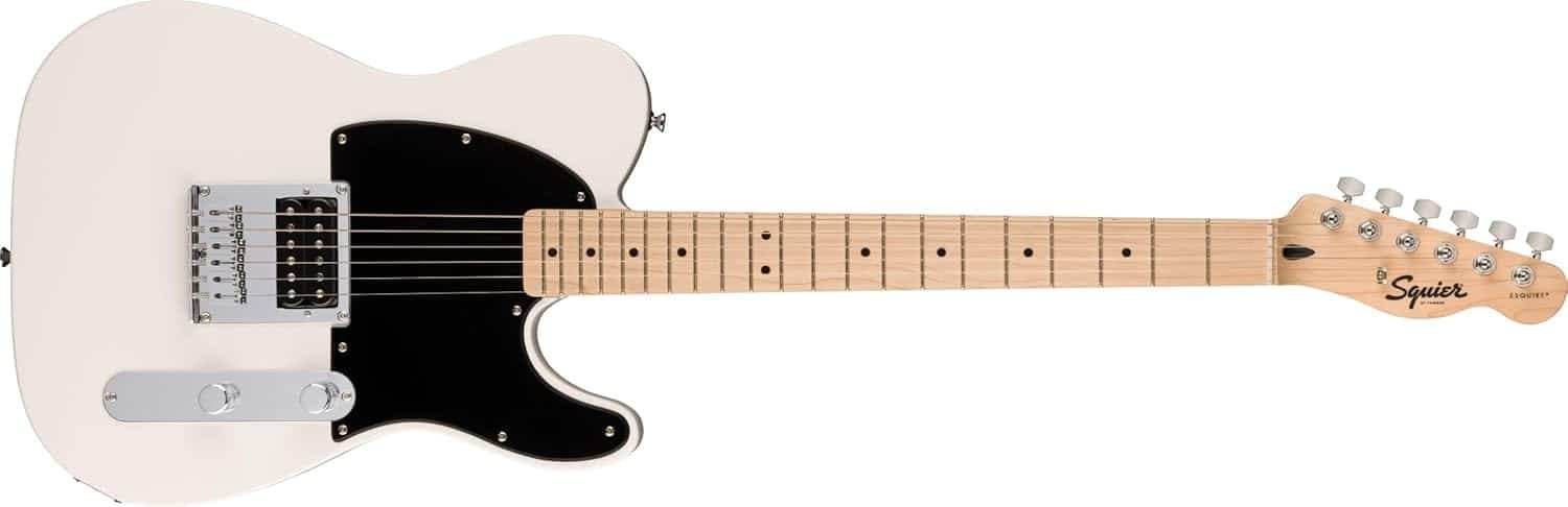 Fender 0373553580 Sonic? Esquire? H Maple Fingerboard Black Pickguard Arctic White