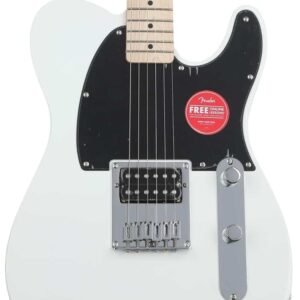 Fender 0373553580 Sonic EsquireH Maple Fingerboard Black Pickguard Arctic White