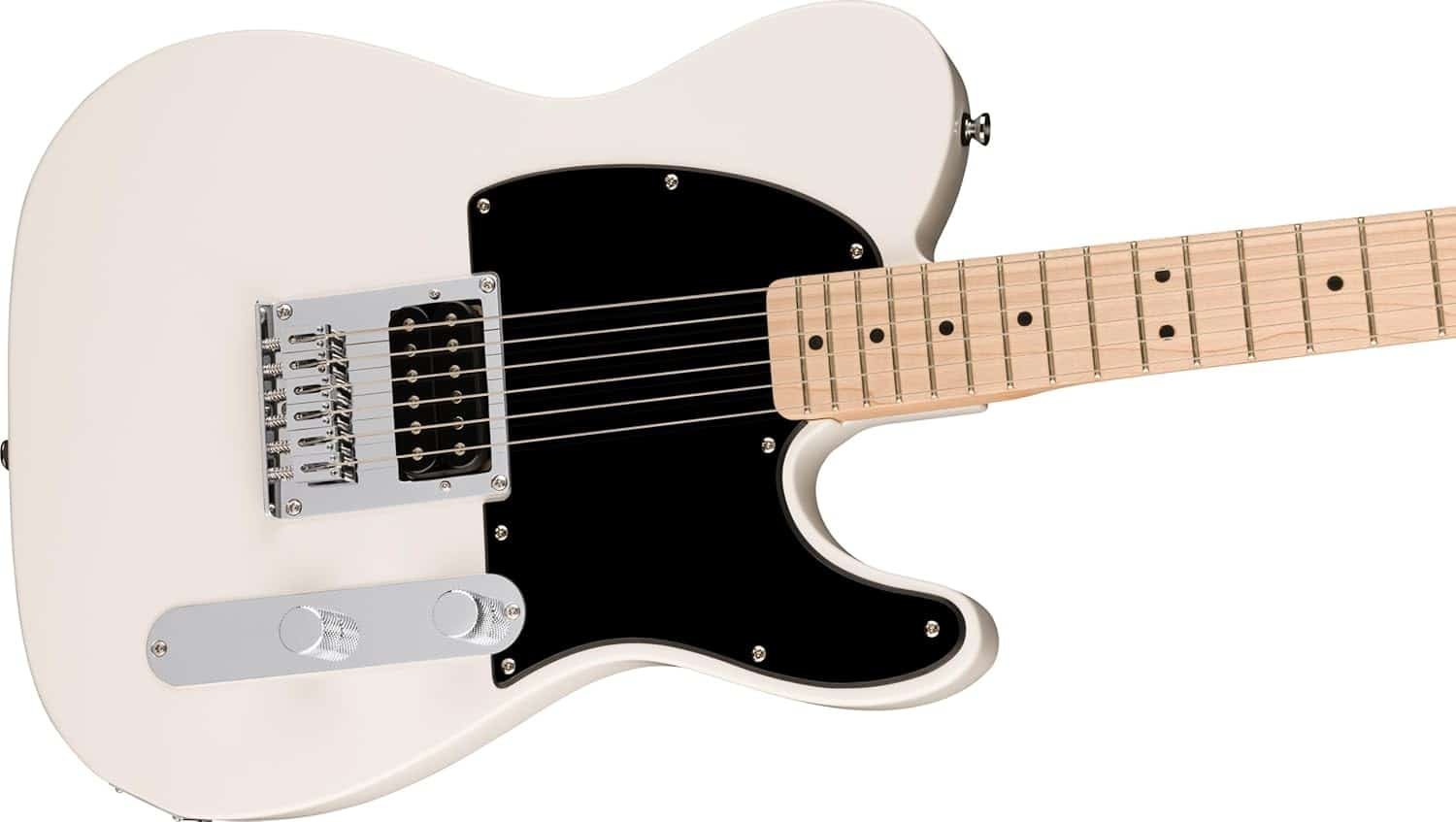 Fender 0373553580 Sonic EsquireH Maple Fingerboard Black Pickguard Arctic White