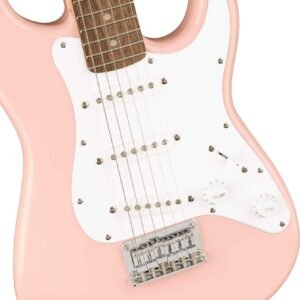 Fender Squier Mini Stratocaster Indian Laurel Fingerboard Electric Guitar 0370121556 - Shell Pink