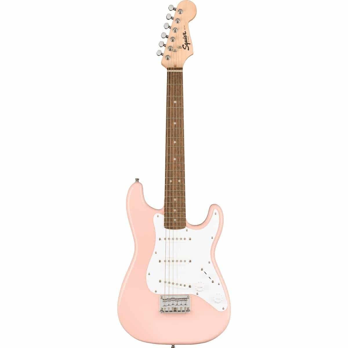 Fender Squier Mini Stratocaster Indian Laurel Fingerboard Electric Guitar 0370121556 - Shell Pink