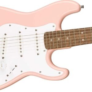 Fender Squier Mini Stratocaster Indian Laurel Fingerboard Electric Guitar 0370121556 - Shell Pink
