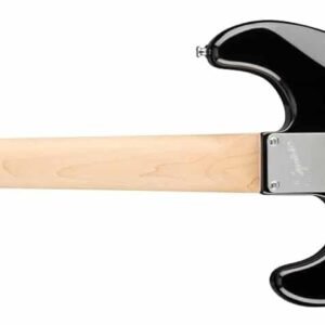 683ad7845a7d154ed7f7826e53611736795cdedcedf212834827b.jpg Fender 0370121506 Mini Stratocaster Beginner Electric Guitar - Indian Laurel Fingerboard - Black