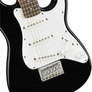 683ad7853b2dbaf0f36b56ec9a31be5fa6b52fbf4f1c750710441.jpg Fender 0370121506 Mini Stratocaster Beginner Electric Guitar - Indian Laurel Fingerboard - Black